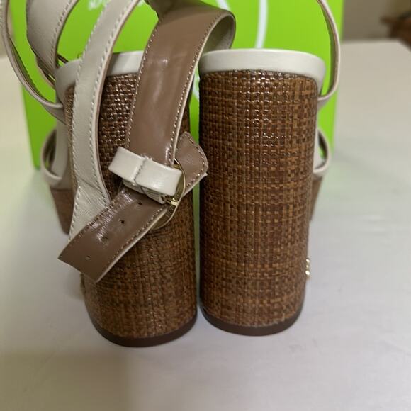 Sam Edelman  NOLITA PLATFORM Block Hill Cream  SANDAL size 9 New - Picture 8 of 12